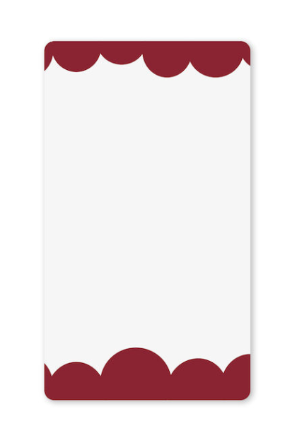 Byon bubbly spegel s 40x70 cm vinröd