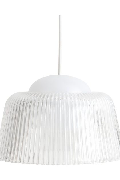 Hay brim bottle pendel Ø24,5 cm clear glass