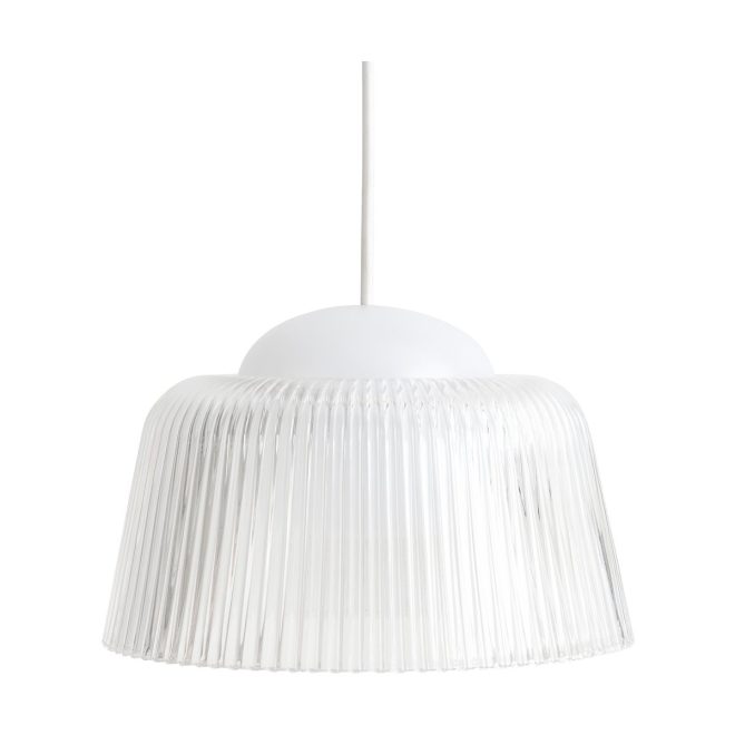 Hay brim bottle pendel Ø24,5 cm clear glass