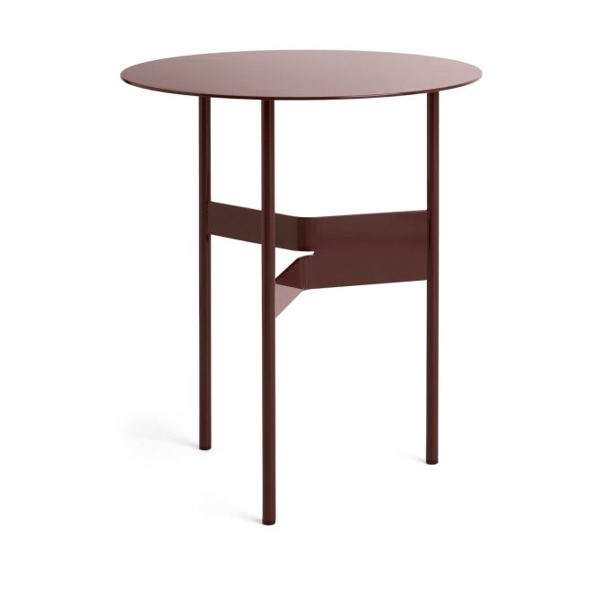 Hay shim coffee table sidobord Ø45 cm bordeaux