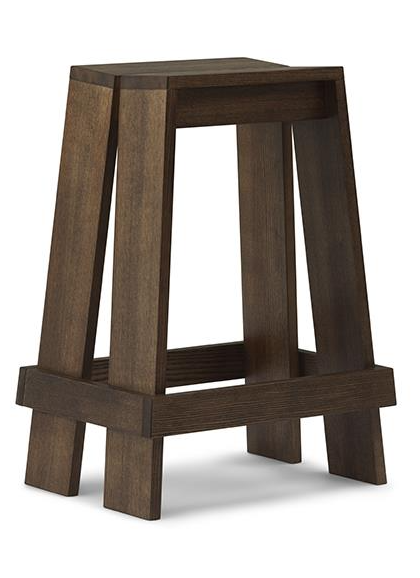 Normann copenhagen let barpall 65 cm brown stained ash