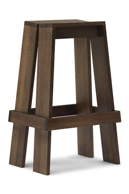Normann copenhagen let barpall 75 cm brown stained ash