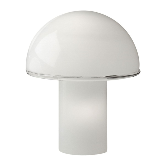 Artemide onfale piccolo bordslampa Ø20 cm opal vit