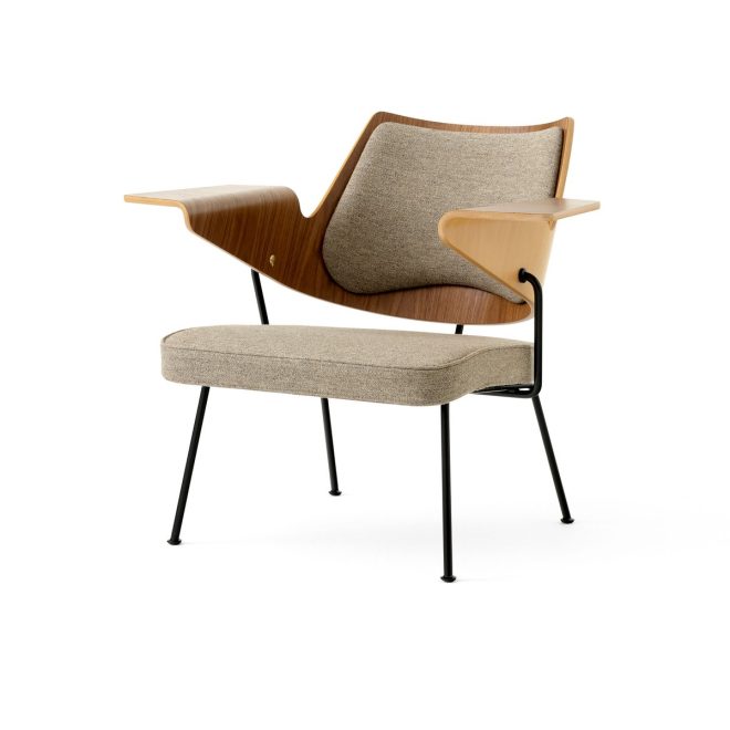 &tradition rfh rd8 lounge stol walnut-beech-brown