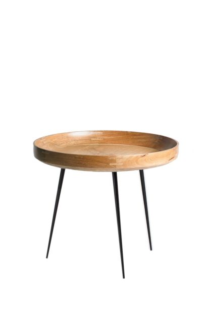 Mater bowl large bord mango natur, svart stativ