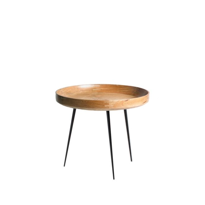 Mater bowl large bord mango natur, svart stativ