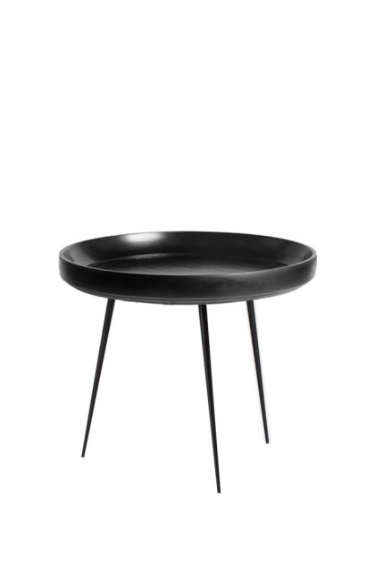 Mater bowl large bord mango svart, svart stativ