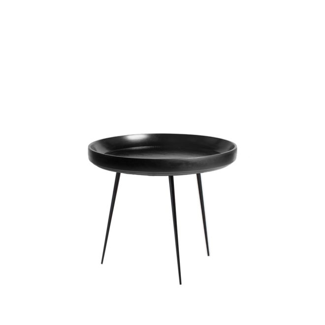 Mater bowl large bord mango svart, svart stativ
