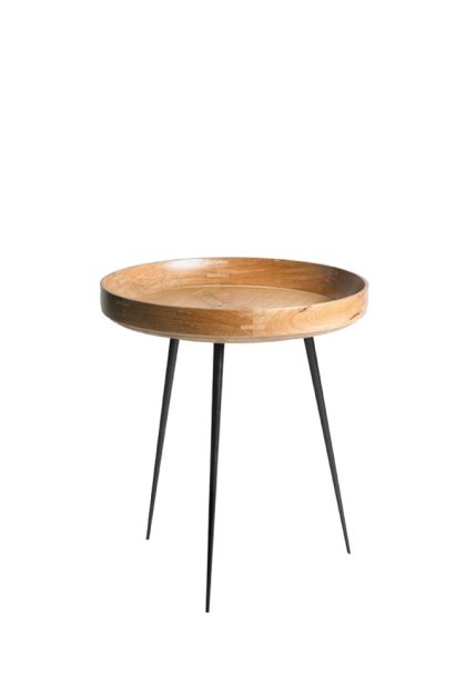 Mater bowl medium bord mango natur, svart stativ