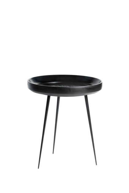 Mater bowl medium bord mango svart, svart stativ