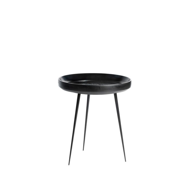 Mater bowl medium bord mango svart, svart stativ