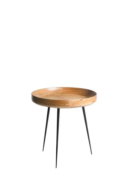 Mater bowl small bord mango natur, svart stativ