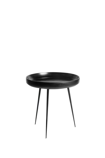 Mater bowl small bord mango svart, svart stativ