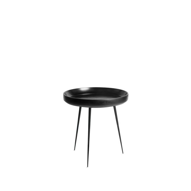 Mater bowl small bord mango svart, svart stativ
