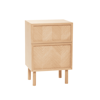 Hübsch herringbone sängbord ek