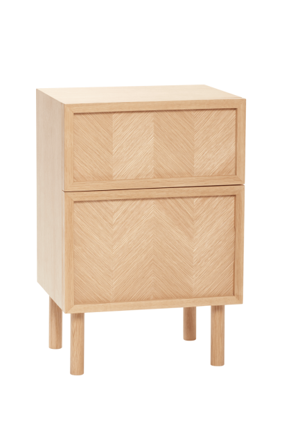 Hübsch herringbone sängbord ek