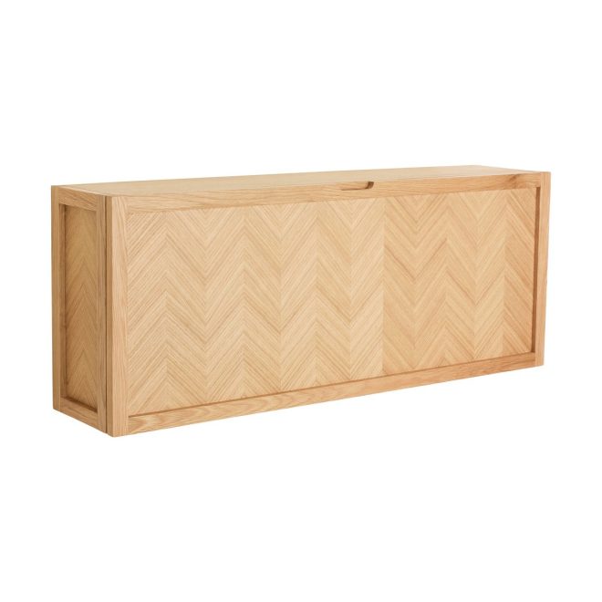 Hübsch herringbone skoskåp large ek