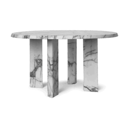 Ferm living taula soffbord Ø67x35 cm white-charcoal