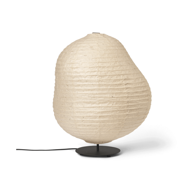 Ferm living kurbis golvlampa low natural-black