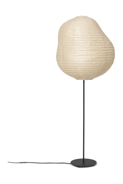 Ferm living kurbis golvlampa high natural-black