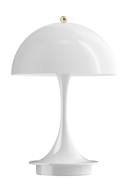 Louis poulsen panthella 160 portabel bordslampa anniversary edition brass metallised-white
