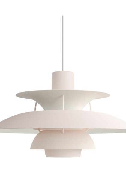 Louis poulsen ph 5 pendel monokrom pale blush