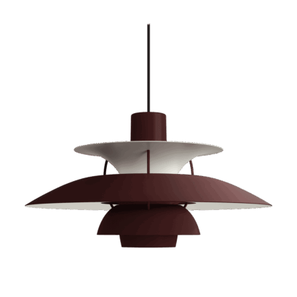 Louis poulsen ph 5 pendel monokrom burgundy