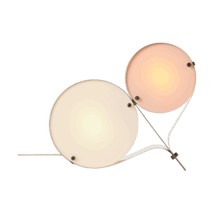 Gubi coppia bordslampa ivory & blush