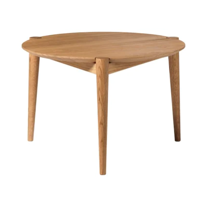 Fdb møbler d102 søs soffbord Ø55 cm oak solid oiled