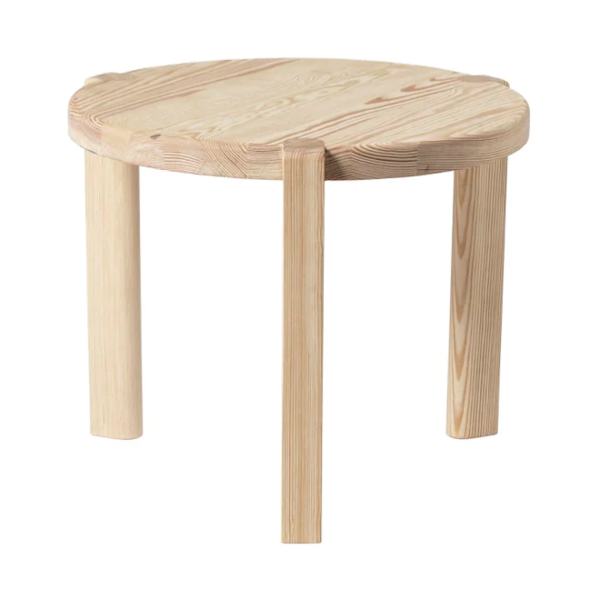 Fdb møbler d108 ragnesminde soffbord Ø48 cm pine untreated