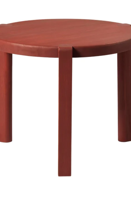 Fdb møbler d108 ragnesminde soffbord Ø48 cm carmine red