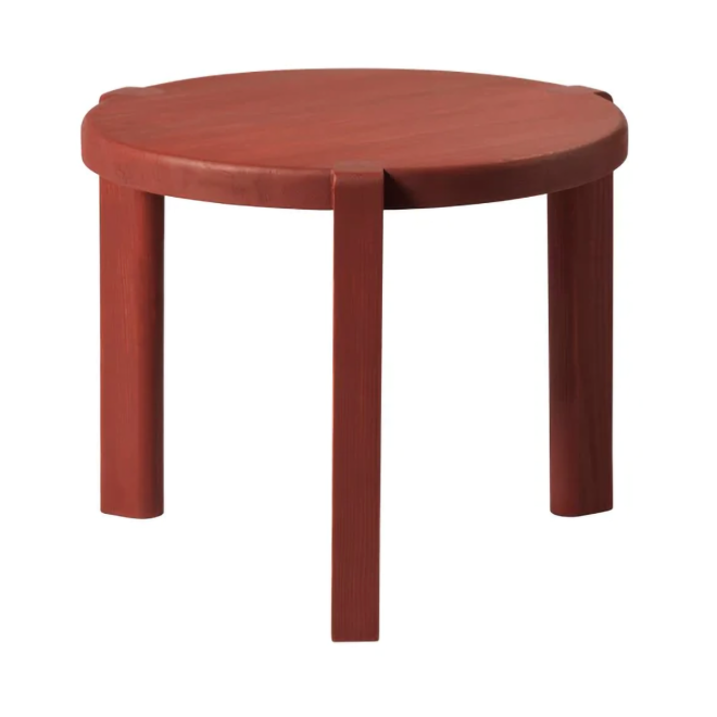 Fdb møbler d108 ragnesminde soffbord Ø48 cm carmine red