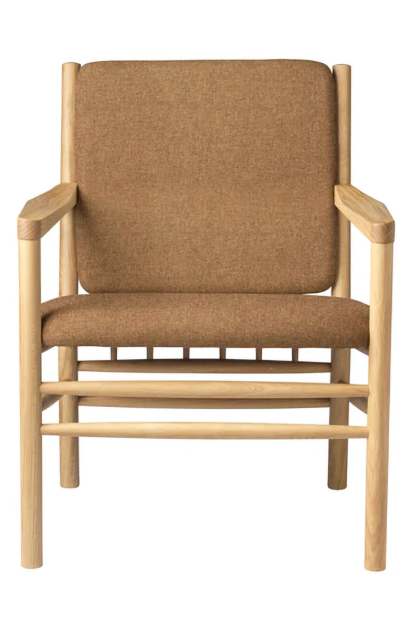 Fdb møbler j147 fåtölj oak lacquered-brown