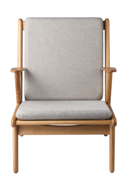 Fdb møbler j53 fåtölj oiled oak-light grey