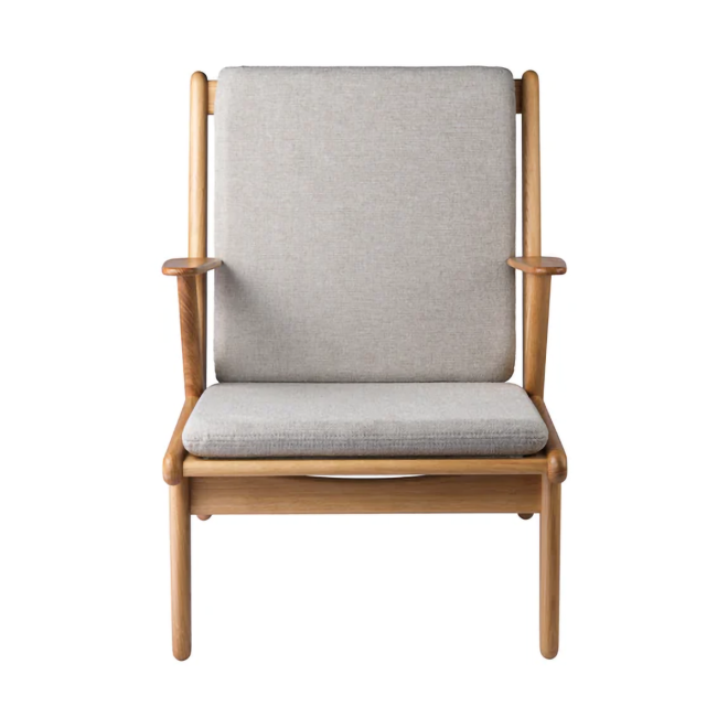 Fdb møbler j53 fåtölj oiled oak-light grey
