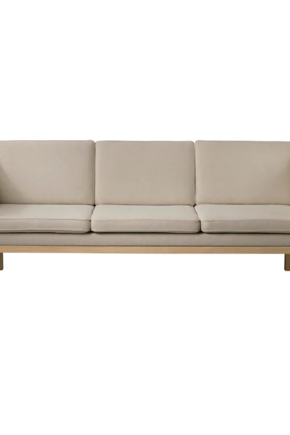 Fdb møbler mk46 mogens koch 3-sits soffa lacquered oak-beige 90