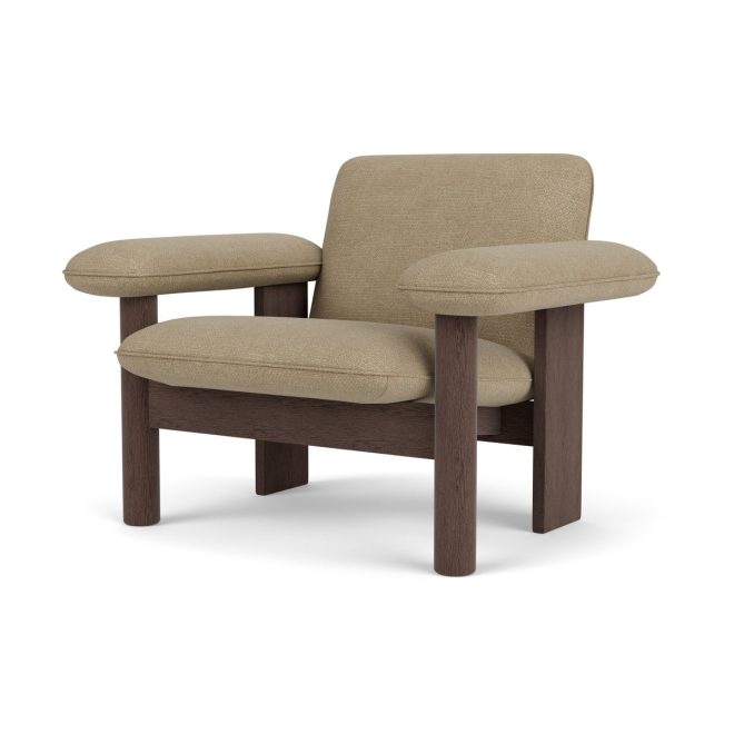 Audo copenhagen brasilia fåtölj low back dark oak-audo bouclé 02