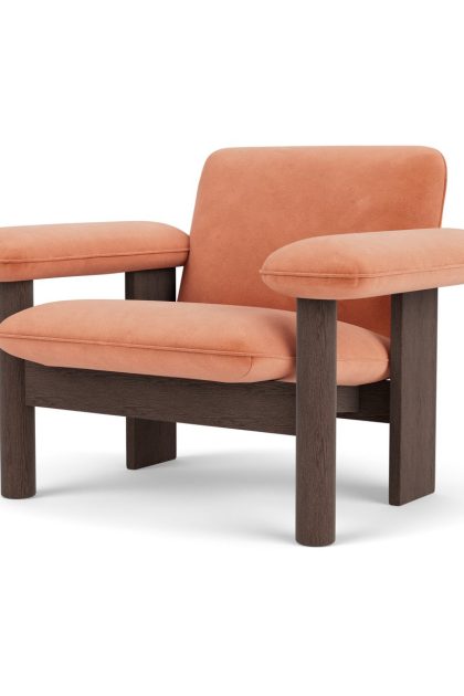 Audo copenhagen brasilia fåtölj low back dark oak-avalon 012