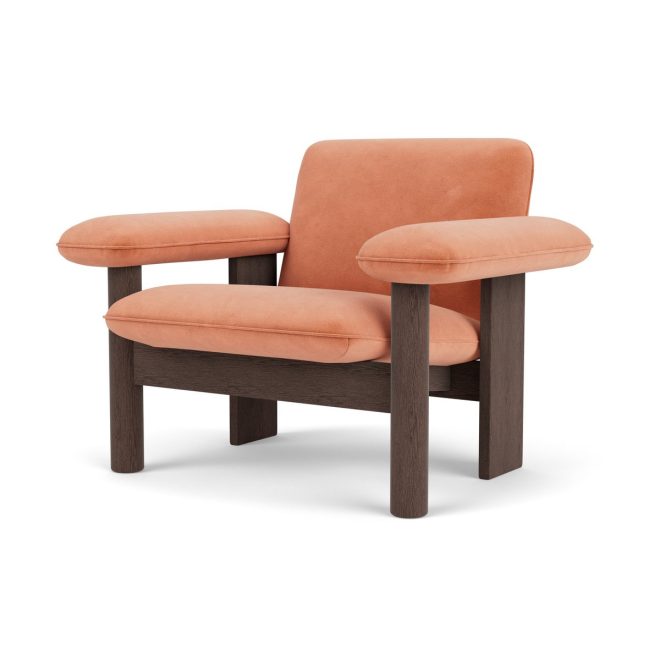 Audo copenhagen brasilia fåtölj low back dark oak-avalon 012