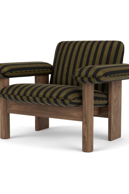 Audo copenhagen brasilia fåtölj low back walnut-cabanon soft fcl7029-04