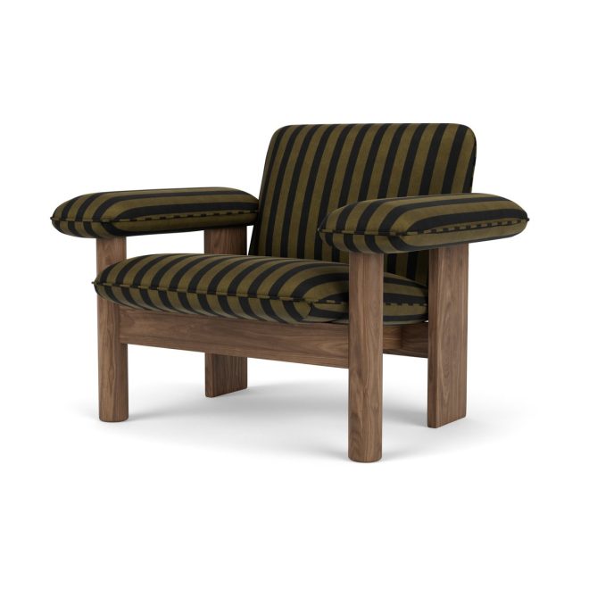Audo copenhagen brasilia fåtölj low back walnut-cabanon soft fcl7029-04