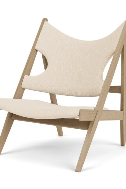 Audo copenhagen knitting loungefåtölj natural oak-logan jasmine