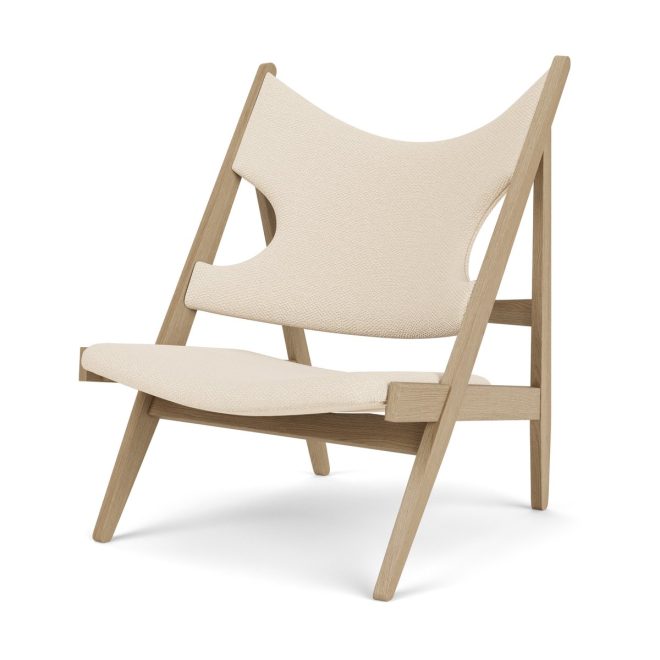 Audo copenhagen knitting loungefåtölj natural oak-logan jasmine