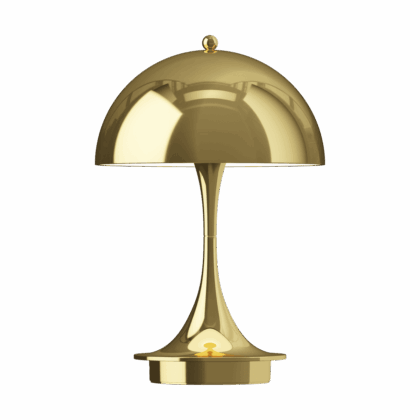 Louis poulsen panthella 160 portable v3 bordslampa brass metallised