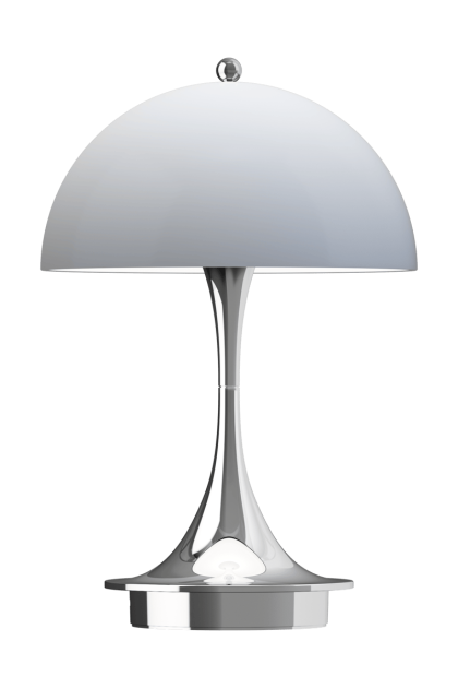 Louis poulsen panthella 160 portable v3 bordslampa chrome opal grey