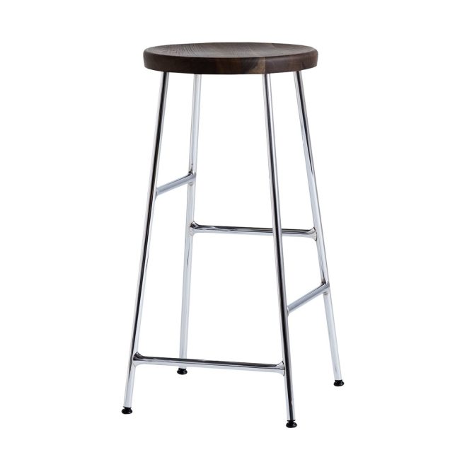 Hay cornet barpall 65 cm smoked oiled oak-chrome