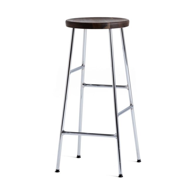 Hay cornet barpall 75 cm smoked oiled oak-chrome