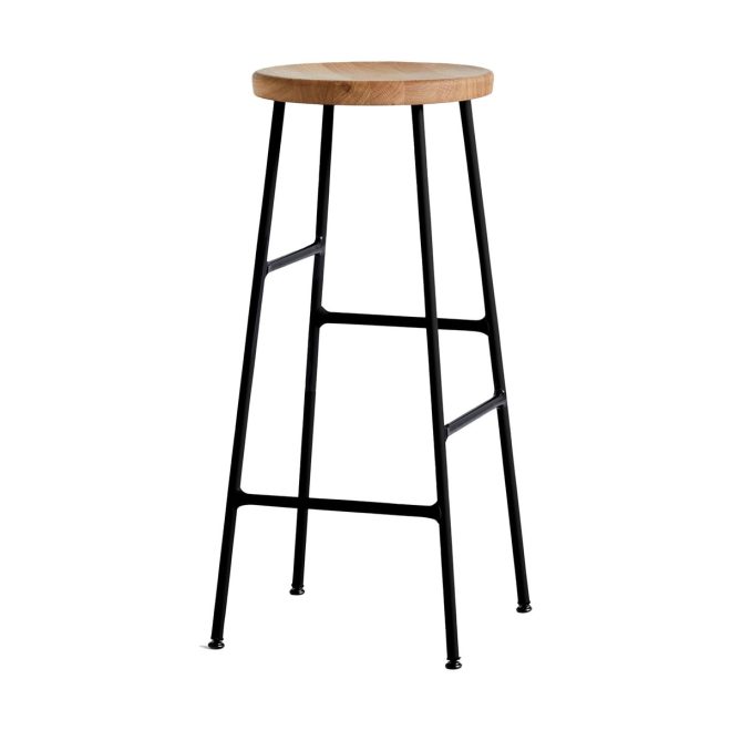 Hay cornet barpall 75 cm oiled oak-soft black