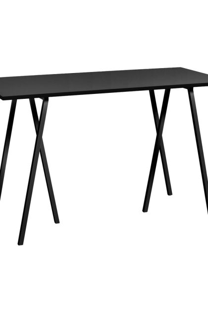 Hay loop stand incl. support barbord 77,5x160 cm black-black linoleum-black ash