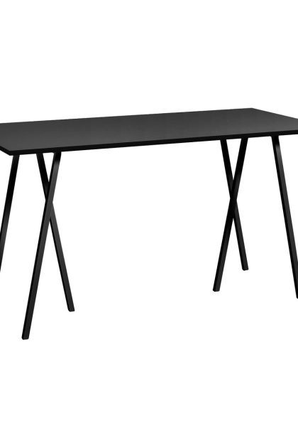 Hay loop stand incl. support barbord 87,5x180 cm black-black linoleum-black ash